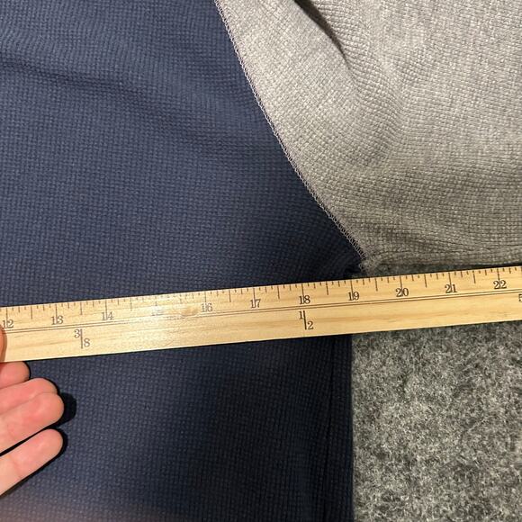 Old Navy Soft-Washed Thermal Long Sleeve Shirt Gray/Navy Men’s Large - Picture 4 of 6